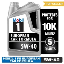 Mobil 1 FS European Car Formula Full Synthetic Motor Oil 5W-40, 5 qt