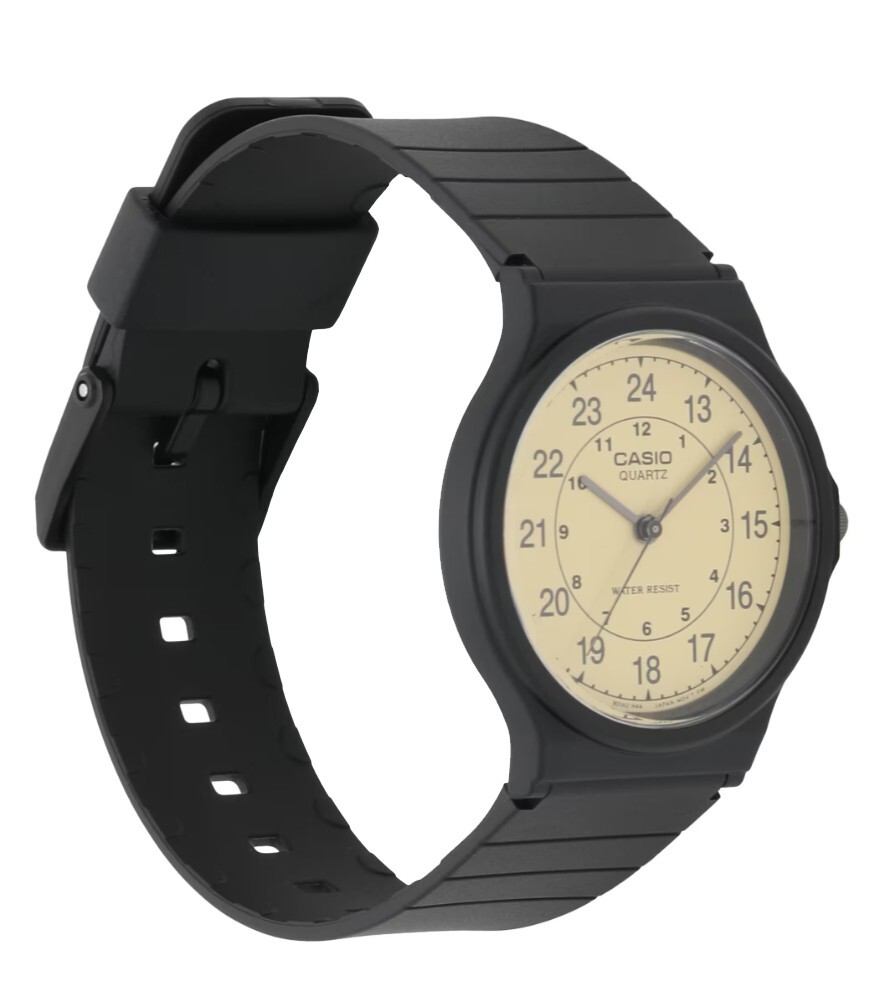 Casio MQ24-9B, Men's Black Resin Watch, Analog, Water Resistant
