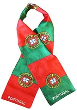 Portugal Portuguese Country Lightweight Flag Printed Knitted Style Scarf 8"x60"