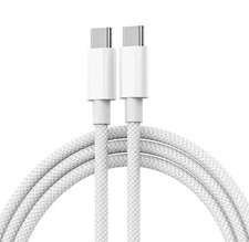 Type C USB-C to USB-C Apple Charging Data Sync Cables 3ft White FAST CHARGER
