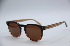 NEW INFACE IF9870 COL. 5042 CLEAR BROWN FADE AUTHENTIC FRAMES SUNGLASSES 50-21