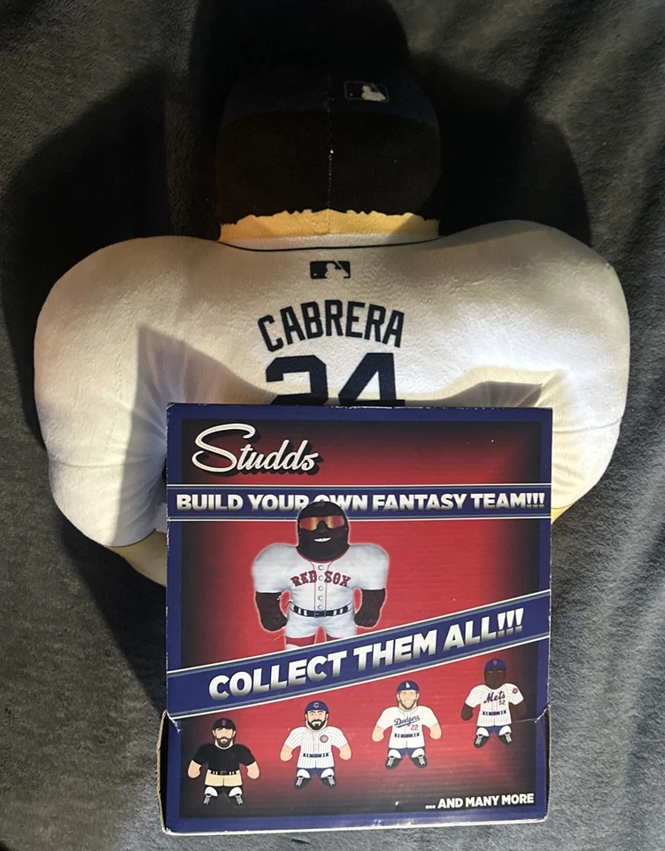 "Tachuelas Miguel Cabrera Tigres de Detroit 21"" Peluche Nuevo en Caja Forever Collectibles" Foto 4 de 4