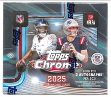 2025 TOPPS CHROME FOOTBALL FACTORY SEALED JUMBO HOBBY BOX!! IN HAND- SHIPS ASAP