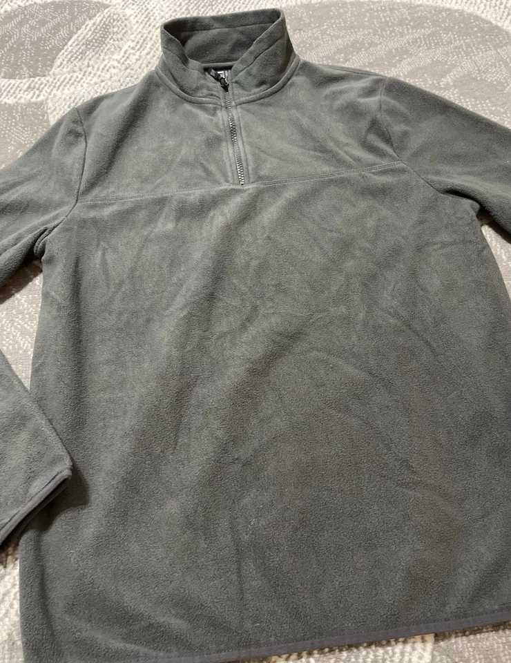 Chaqueta polar manga larga gris 1/4 cremallera M de Asos Design para mujer Foto 3 de 4