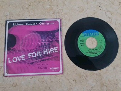 Richard Hewson Orchestra Love For Hire Schallplatte 45 Umdrehungen Vinyl Original Vintage
