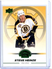 2023-24 Upper Deck Boston Bruins Centennial Lucky Green #2 Steve Heinze /49