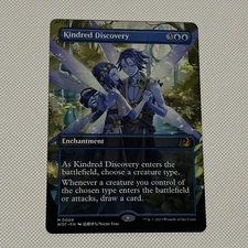 Kindred Discovery NM Unplayed Anime Borderless Wilds of Eldraine MTG Non Foil