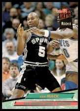 Sam Mack Rookie RC 1992-93 Fleer Ultra #357 San Antonio Spurs