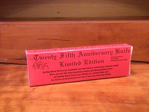 Vintage Germany Bulldog Brand Small/Medium knife BOX ONLY 75th Anniversary