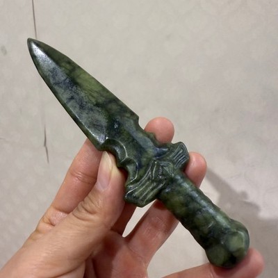 5 + Natural Serpentine dagger hand carved Quartz Crystal Healing random 1pc
