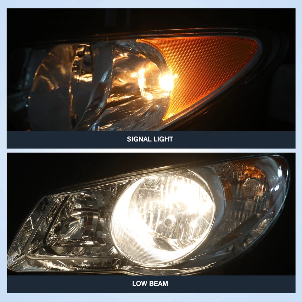 For 2007 2008 2009 2010 Hyundai Elantra Halogen Headlights Assembly Right & Left - Image 3 of 4