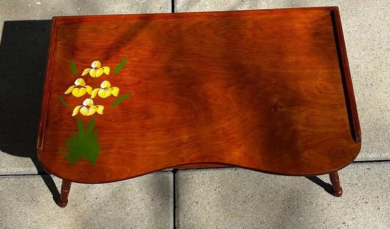 Vintage 1940’s Golden rule Victorian Wood Lap Desk Writing Tray/Bed Tray