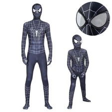 Venom Spider-Man Webbed Black Suit Spiderman Jumpsuit Kids/Adult Costume Cosplay