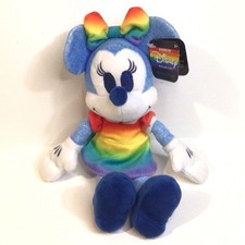 Just Play Disney Rainbow Collection 9-10  Minnie Mouse Plush Pride NEW 
