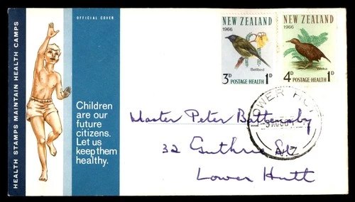 Mayfairstamps New Zealand FDC 1966 Birds Combo Child First Day Cover aax_23175