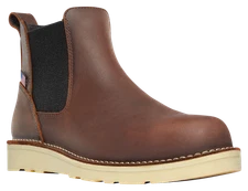 Danner 15481 Bull Run Chelsea Wedge Work Boots for Men - Brown - 9W