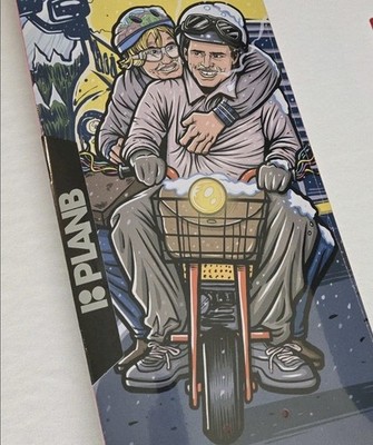 Plan B x Dumb and Dumber Skateboard Deck 8.25 + Wall Mount Colin Mckay Danny Way