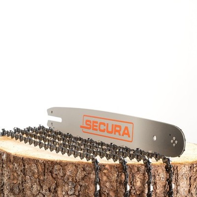 SECURA 4x Sägeketten + Schwert VM 3/8'' 55TG 1,3mm 40cm passend für AL-KO Alpina