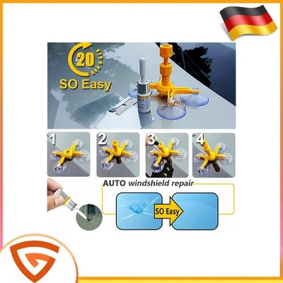 Windshield Repair Kit Quick Fix DIY Car WindGlass Bullseye Rock Chip Crack Jqfxi