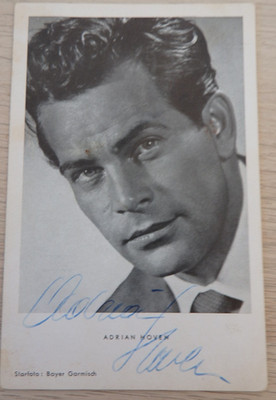 Autogramm österreichischer Schauspieler und Regisseur Adrian Hoven (124379)
