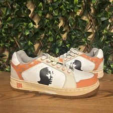 2PAC Makaveli ORANGE VINTAGE size 8.5 Tupac Shakur Shoes