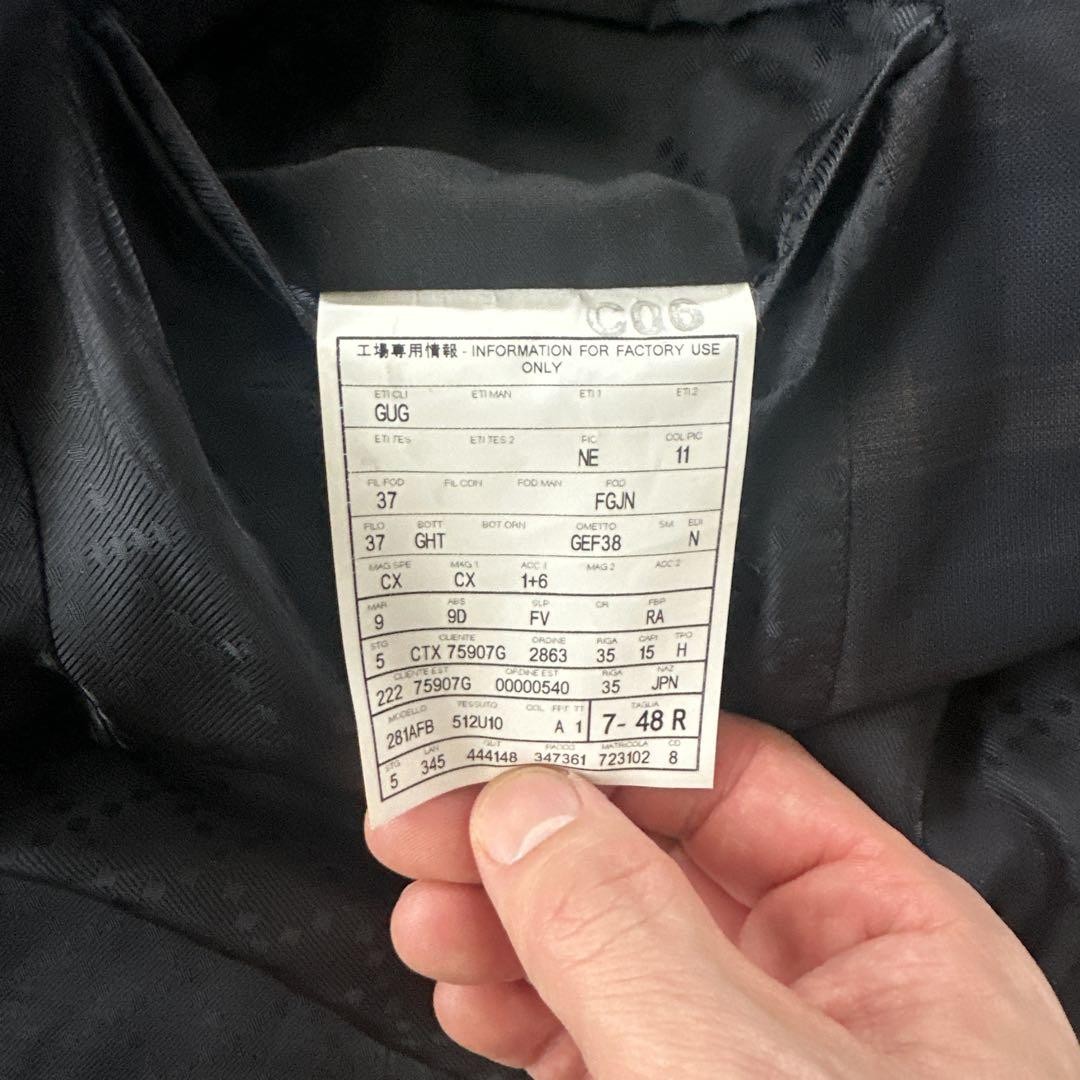 GUCCI スーツ　48 ネイビー×ブラウン　チェック GUCCI Suit 48 Navy x Brown Check F/S from Japan | eBay