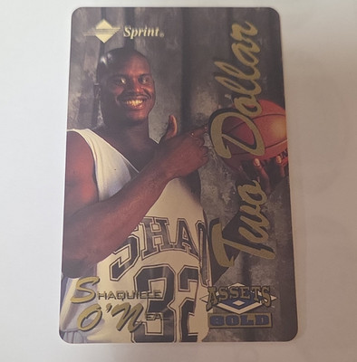 Sprint Shaquille O'Neal Assets Gold Two Dollar Phone Card 1996