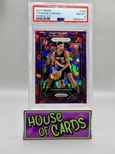 Toumani Camara 2023-24 Panini Prizm/149 Purple Cracked Ice RC Psa 8