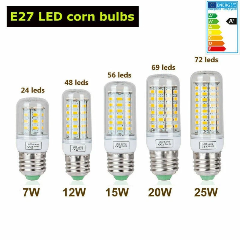 LED Birne E27 E14 B22 G9 20W 25W 12W 15W Licht Kalt Warm Mais Lampe Leuchtmittel - Bild 3 von 4