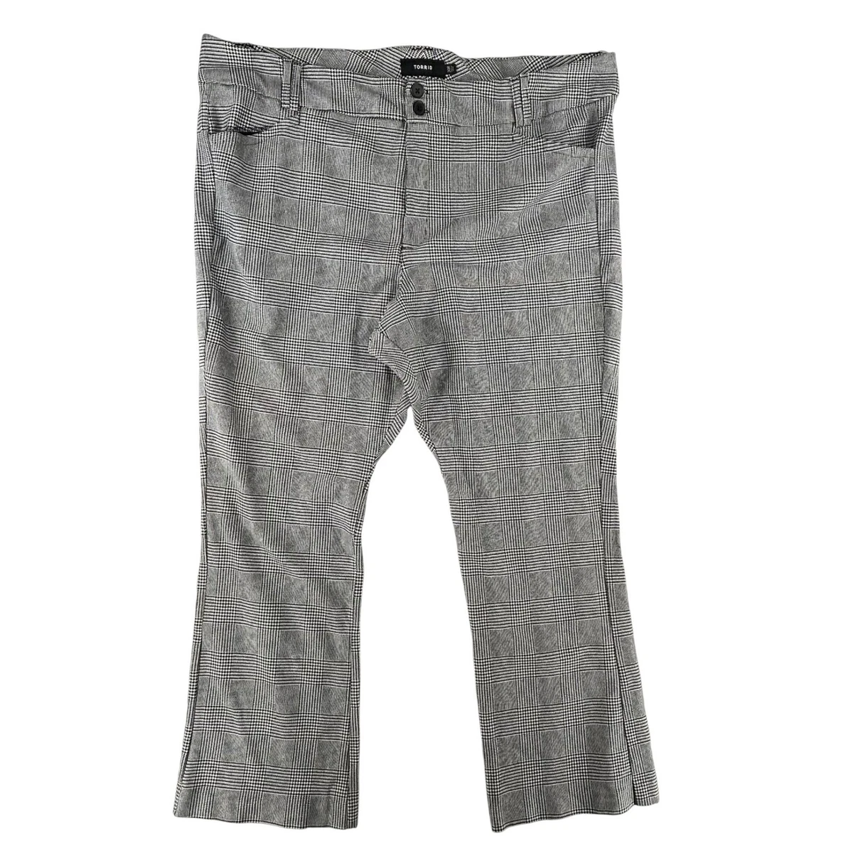 Flared Gray Plus Pants for Women for sale | eBay