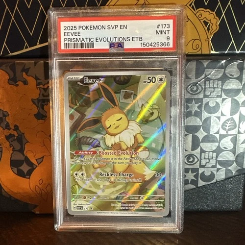 2025 POKEMON SVP EN-SV BLACK STAR PROMO #173 EEVEE PSA 9