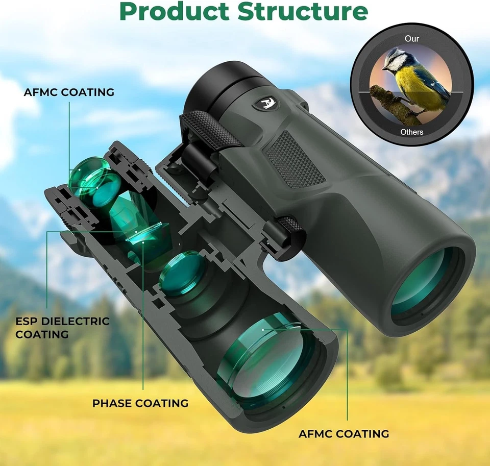 Exceptional 10X42 High Power Binoculars - Perfect for Travel and Outdoor Sports - Image 4 of 4