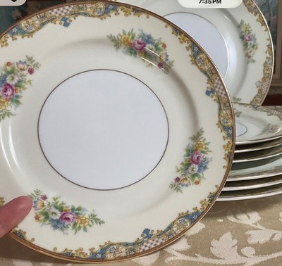 22 PCs Vintage Noritake China Occupied Japan Floral Gold Trim