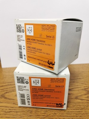 Jung SCHUKO Steckdose 16 A 250V BT LS 1521 S WW Abdeckung Stecker Steckdosen