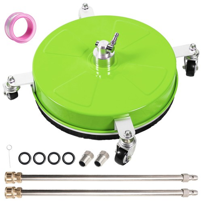 #ad #ad 14quot; Pressure Washer Surface Cleaner with 4 Wheels Coated Green Stainless Ste... $69.18