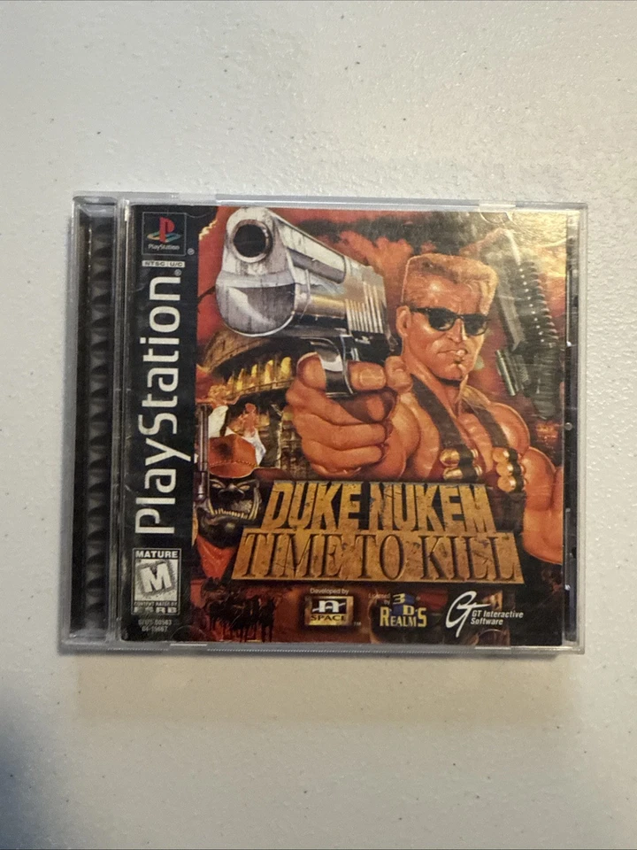 PS1 Duke Nukem: Time to Kill (Sony PlayStation 1, 1998) COMPLETE CIB, Tested - Image 3 of 4