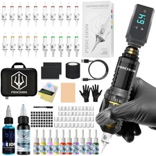 POSEIDON Tattoo Pen Kit Tattoo Gun Kit with 1pcs Tattoo Batteries Tattoo pen kit