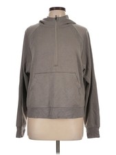 Recreation by Thread Supply Women Gray Pullover Hoodie L