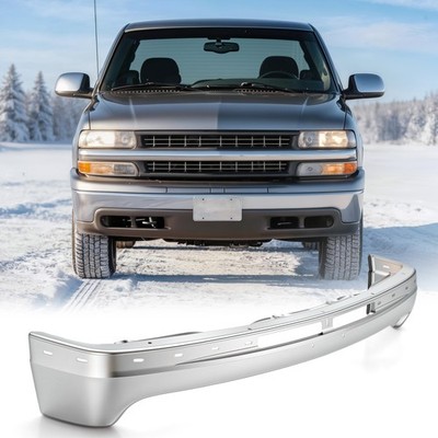 VRC 1-Piece Chrome Front Bumper For 1999-02 Silverado 1500 00-06 Suburban Tahoe