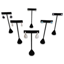6Pcs Set Earring T Stand Display Set, Jewelry Display Stand for Showroom and...
