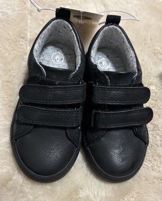Toddler Boys Dino Sneakers Shoes Cat & Jack Black Size 6 Hook and Latch Closure