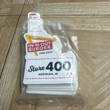 In-N-Out Burger Meridian Idaho Store #400 Sticker/Decal Grand Opening 50 Count