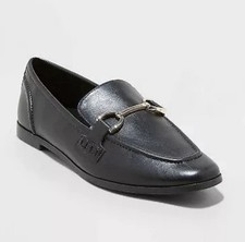 A New Day Laurel Slip-on Loafers Shoes size 7 - Black/Memory Foam - NEW
