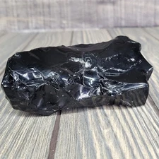 Obsidian 12+ oz Natural Smooth 5" Freeform Mexico Protection A Grade Scrying