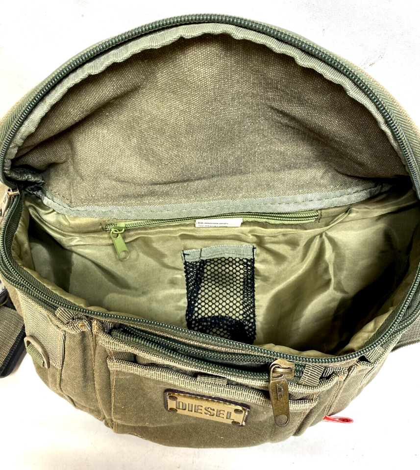 Diesel Genes Bun Belt bag in marbled denim Green Wash Fanny Pack eBay