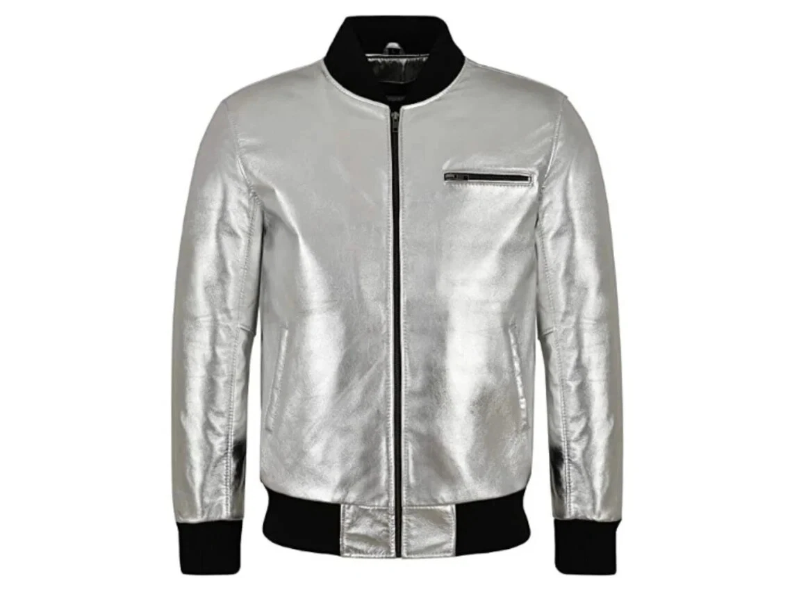 Silver shop foil jacket