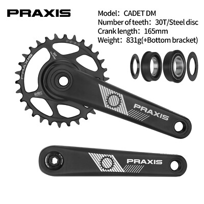 Praxis Cadet DM/HD/G2 Crankset 165/170/175mm 30/32T Press
