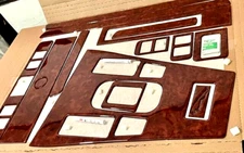 JAGUAR XJS FIT 1982- 1996 DASH TRIM KIT GOLDEN BURL WOOD NEW INTERIOR SET