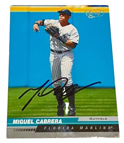 2004-05 UD Origins Baseball Miguel Cabrera Autograph ON CARD AUTO 