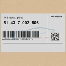 Original BMW 51437002506 - Abdeckung Seitenverkleidung rechts P1SP SPORTROT Z8